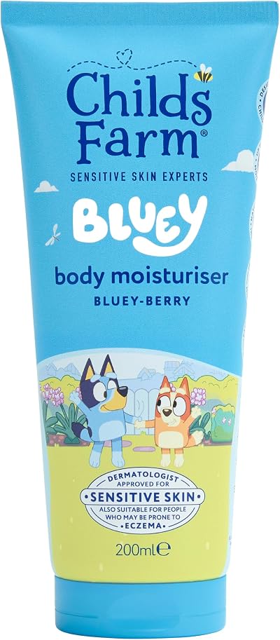 Childs Farm Bluey Moisturiser Bluey-Berry 200ml for Kids Dry Skin