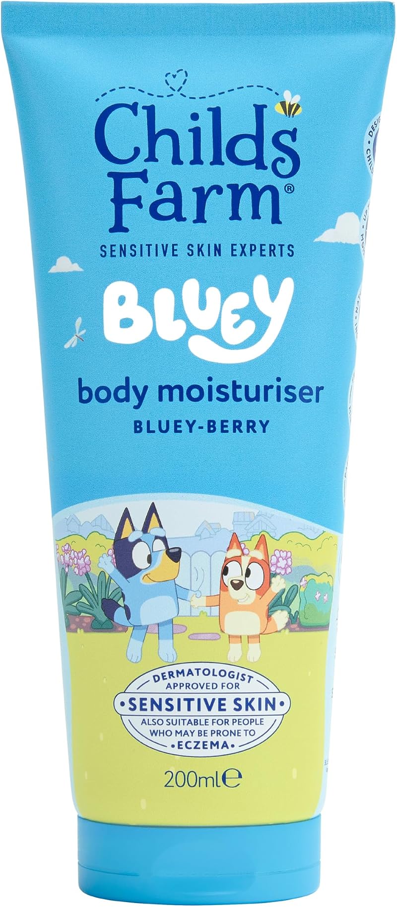 Childs Farm Bluey Moisturiser Bluey-Berry 200ml for Kids Dry Skin