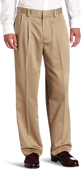 dockers d4 relaxed fit pleated never iron