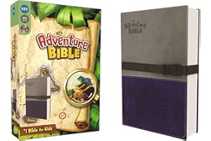 NIV, Adventure Bible, Leathersoft, Gray/Blue, Full Color