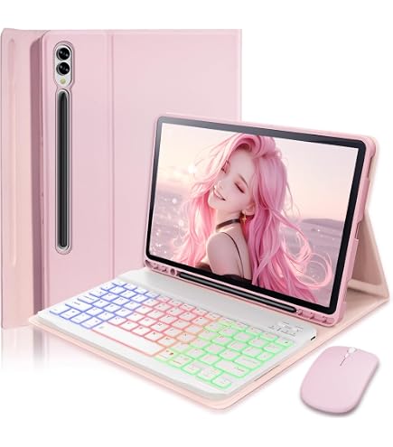 Amazon.com: Keyboard Case for Samsung Tab S10 Plus/ S9 FE+/ S9+/