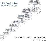 Yibaijia 360Pcs Stainless Steel Flat Washers M2-M10 Metric Set view 4