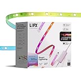 LIFX Smart LED Light Strip - RGB + Tunable White, Matter, Alexa - 20ft | Apple Homekit WiFi 2.4GHz only. Tunable white 1500K-9000K, Dimmable Multicolor 24 zones, Cut or Extend For bedrooms, gaming