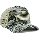 Military imagine USA Flag Hat ACU Digital Detachable Patch Micro Mesh Tactical Cap