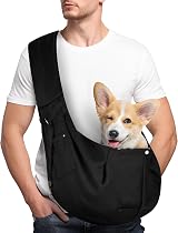Adiwo Puppy Carrier Bag Reversible Hands-Free Dog Sling Small Medium Pets