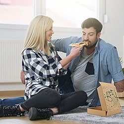 15 Pcs Pizza Boxes, 7.3 x 7.3 x 1.6" Kraft