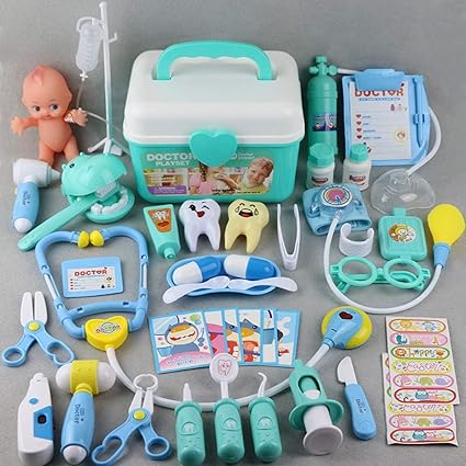 Médicos Kit para Niños, 44 Pcs Médicos Kit Médico De Cabecera ...