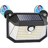 LUHLEE 178 LED Magnetic RV Solar Lights Outdoor, 800LM Ultra-Bright RV Porch Light with Motion Sensor, Strong Magnets IP65 Waterproof rv Lights Exterior for Awning Camper Trailer Porch (1 Pack)