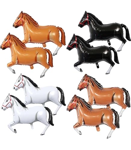 Lot De 5 Ballons De Décoration De Fête De Cowboy Sur Le Thème