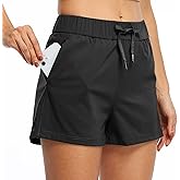 Willit Womens Athletic Hiking Running Shorts for Women Yoga Workout Gym Quick Dry Shorts with Pockets 2.5”