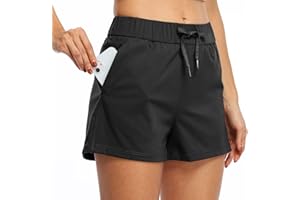 Willit Womens Athletic Hiking Running Shorts for Women Yoga Workout Gym Quick Dry Shorts with Pockets 2.5”
