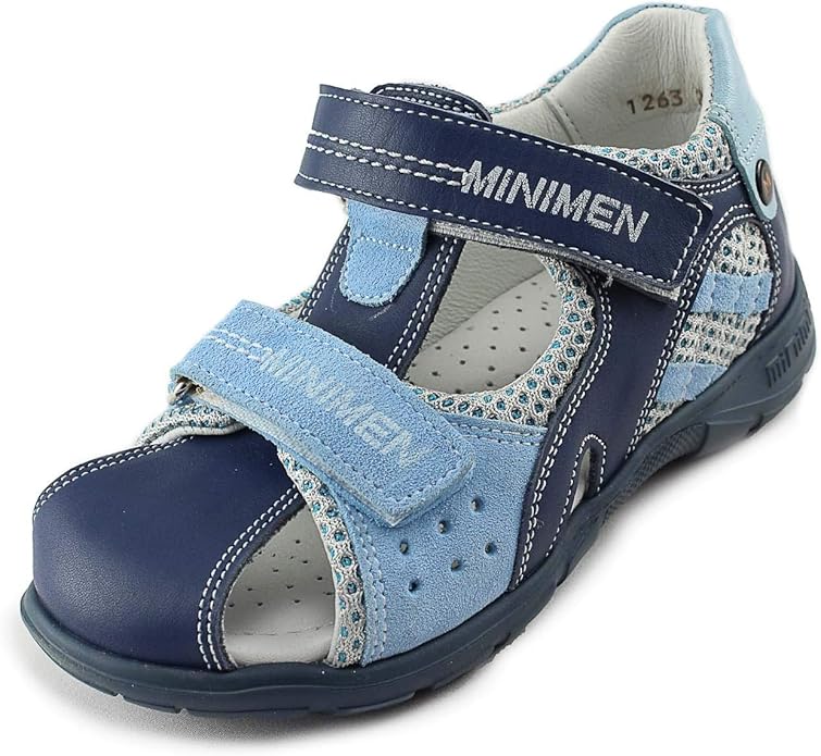 Amazon.com | Minimen Boys Closed Toe Orthopedic Leather Sandals with Arch, Ankle and Orthopedic 