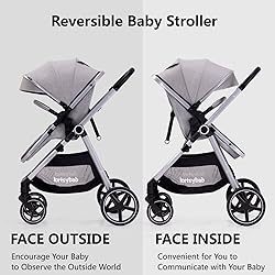 Lortsybab 2-in-1 Baby Stroller with Bassinet Mode