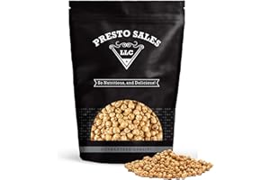 Chickpeas, Yellow double roasted, No Salt, Tasty Snack, Plant-Based Protein, Versatile, Energy, Garbanzo beans, All Ages, Packed in a Resealable Pouch Bag of 1 lb. (16 oz.) by Presto Sales LLC