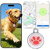 2025 GPS Tracker for Pet, No Monthly Fee & No SIM Card Needed | Real-Time Tracking for Dogs, Cats & Small Animals | Lightweight Design | Long Battery Life | Compatible with iPhone & Android