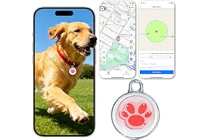 WNRFG 2025 GPS Tracker for Pet, No Monthly Fee & No SIM Card Needed | Real-Time Tracking for Dogs, Cats & Small Animals | Lightweight Design | Long Battery Life | Compatible with iPhone & Android