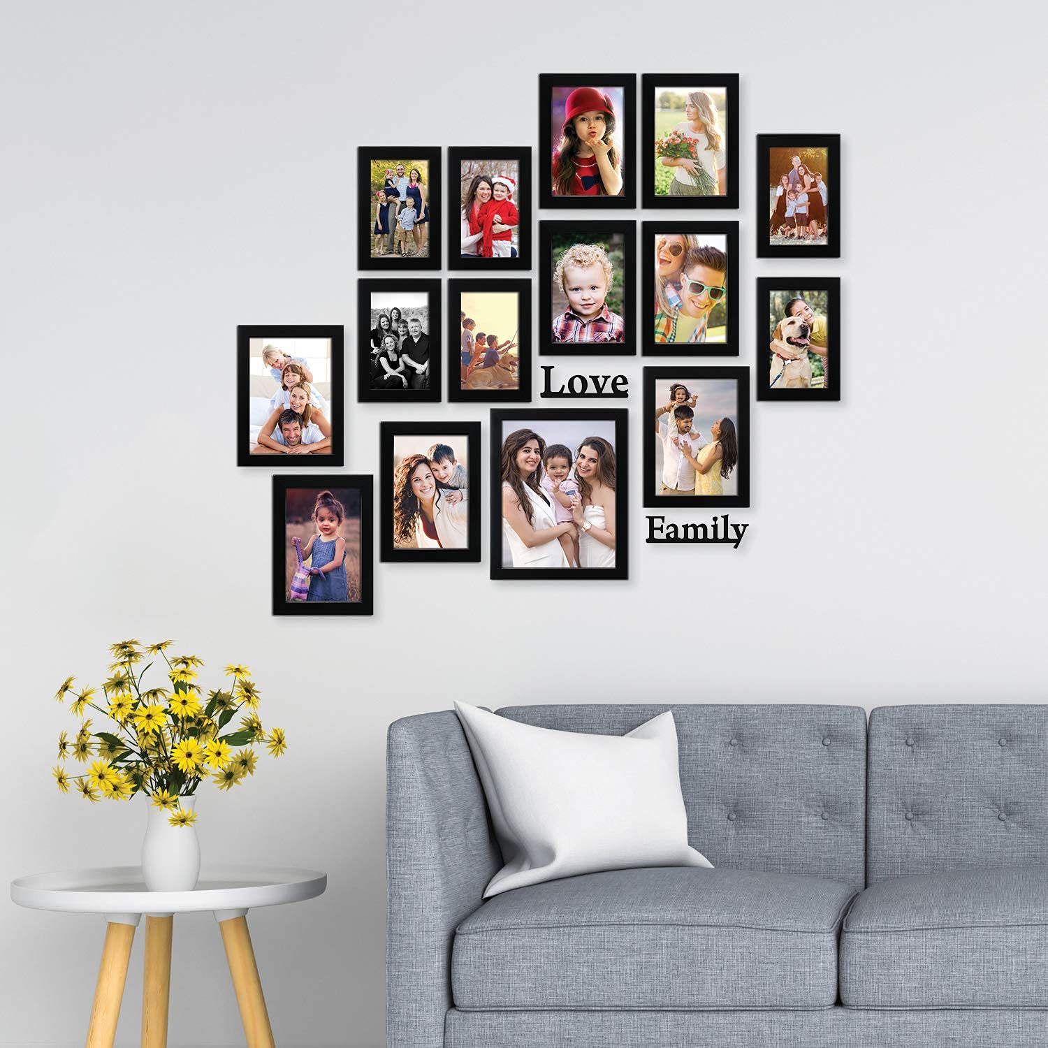Bajarang Creations Wall Hanging Photo Frame/Collage Frame/Wooden Family