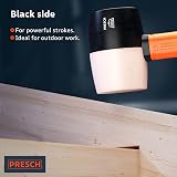 PRESCH Rubber Mallet 450g Fiberglass Handle 55mm Diameter for Indoor Outdoor Use view 5