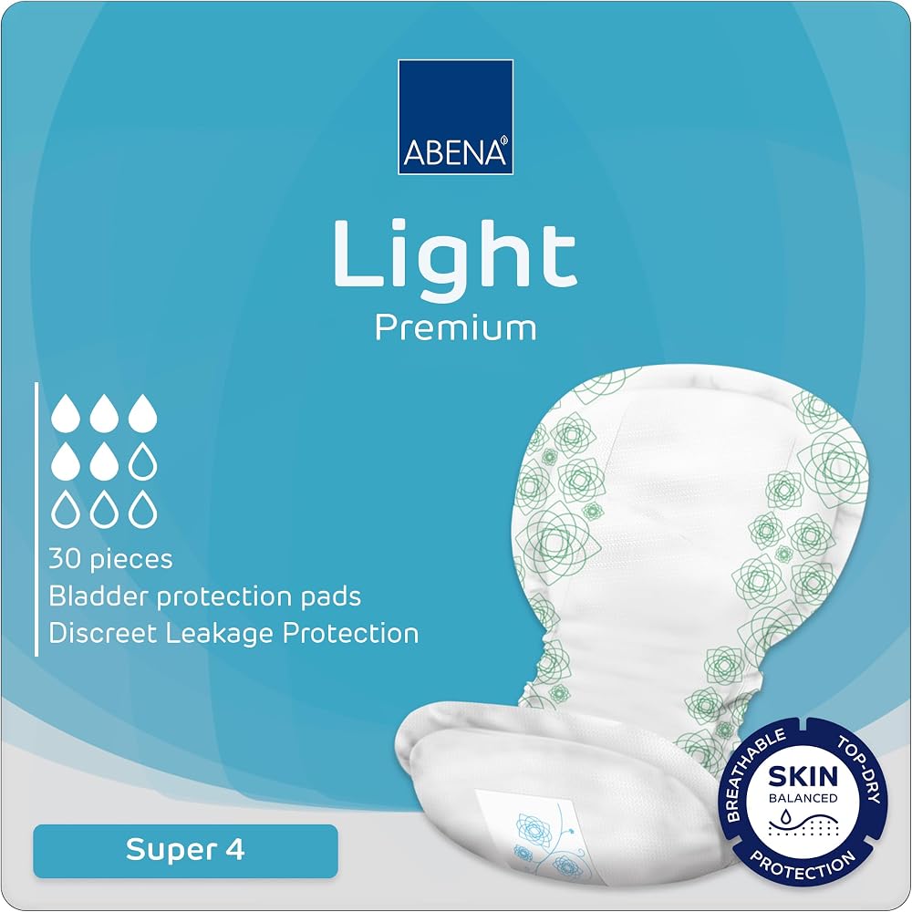 ABENA Light Super 4 Overnight Pads 850ml Pack of 30 Heavy Flow Incontinence