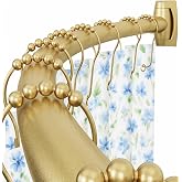Curved Shower Curtain Rod for Bathroom, 40-72 Inches Adjustable Shower Rod | Rustproof Shower Curtain Rod with Rotating Brackets for Extra 30% Large Shower Space, 0.9MM thickness, Need to Drill, Gold