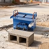 Cement Hollow Brick Making Machine Concrete Block Machine, 110V Small Portable Hollow Cement Block Making Machine Paving Block Machine, Produce 400 * 200 * 200mm Brick