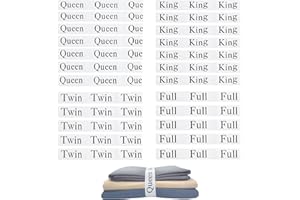 Maletnd 24 Pieces Bed Sheet Organizer Bands, Closet Organization Sheet Straps, Linen Labels Bedding Bands, Elastic Bed Sheet Storage Sheet Keepers （7PcsQueen 7PcsKing 5PcsTwin 5PcsFull）