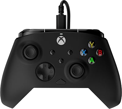 Rematch Core manette gaming filaire sous licence officielle pour Xbox Series X|S, Xbox One et PC Windows 10/11 avec Sticks à effet Hall, moteurs de vibration et gâchettes de vibration