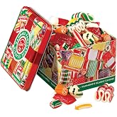 Hammond's Candies - Old Fashioned Holiday Classics Mix Hard Candy in Decorative Tin, Includes Assorted Ribbon, Pillow, &amp; Hard Candies, Handcrafted in the USA