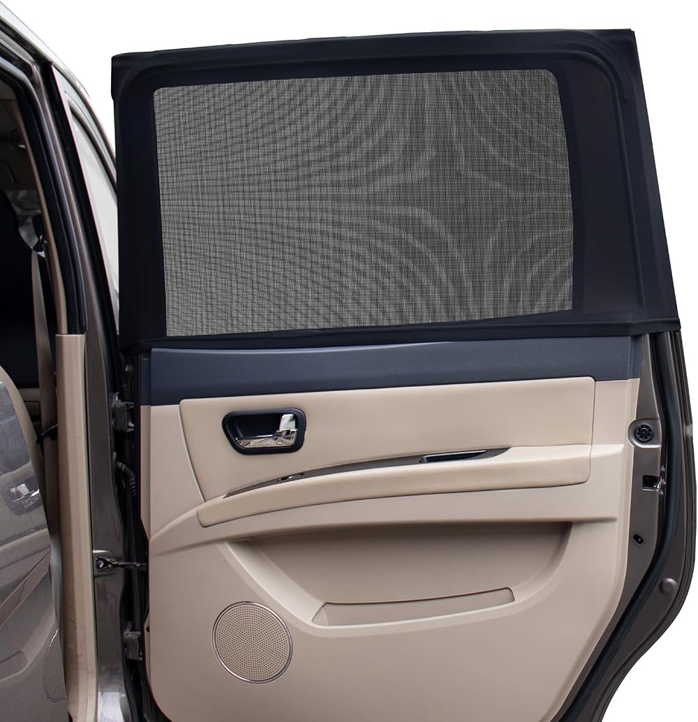 PEYOU Car Window Shades 2 Pack Breathable UV Sun Block 44.9x25.6 for Rear