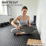 Amonax Gym Flooring Mats 60x60cm Interlocking EVA Foam 16 Tiles 64 sq ft view 4