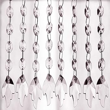 Amazon Com Ulove Prs 12 Pcs Acrylic Crystal Chandelier Clear