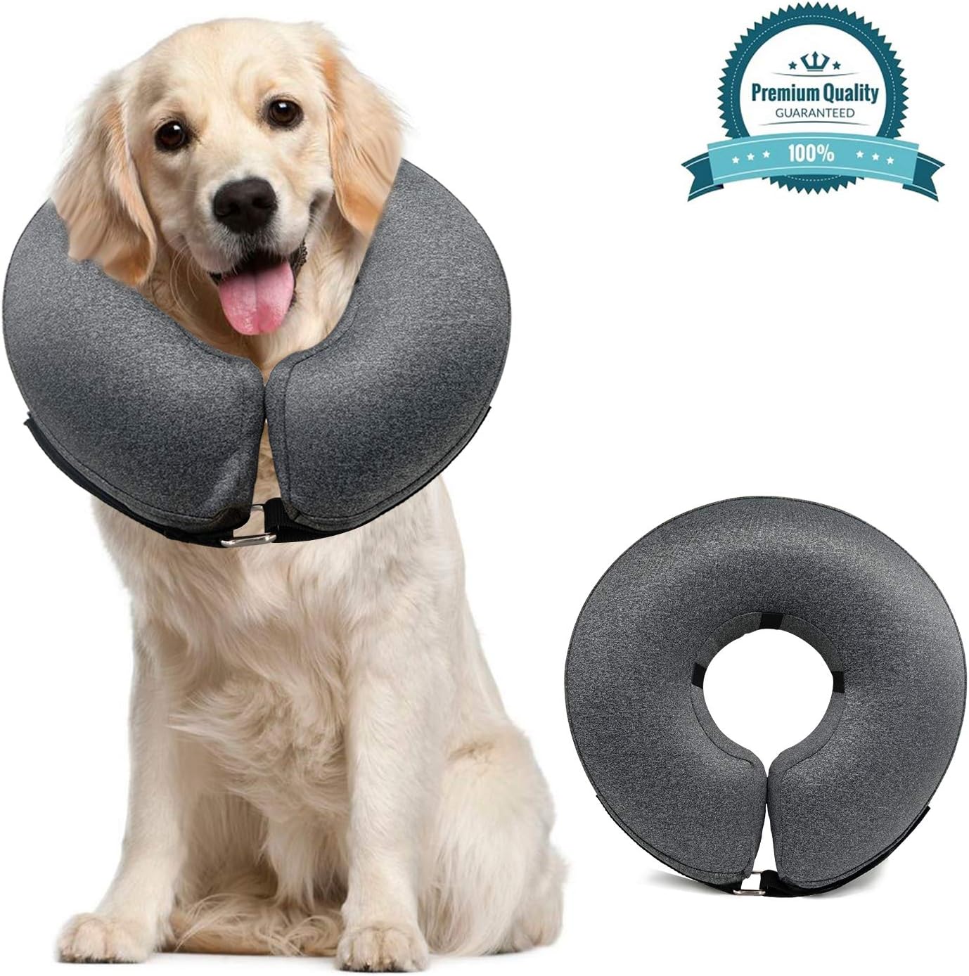 MIDOG Pet Inflatable Collar for After Surgery, Soft Protective Recovery Collar Cone MIDOG Pet Inflatable Collar for After Surgery, Soft Protective Recovery Collar Cone