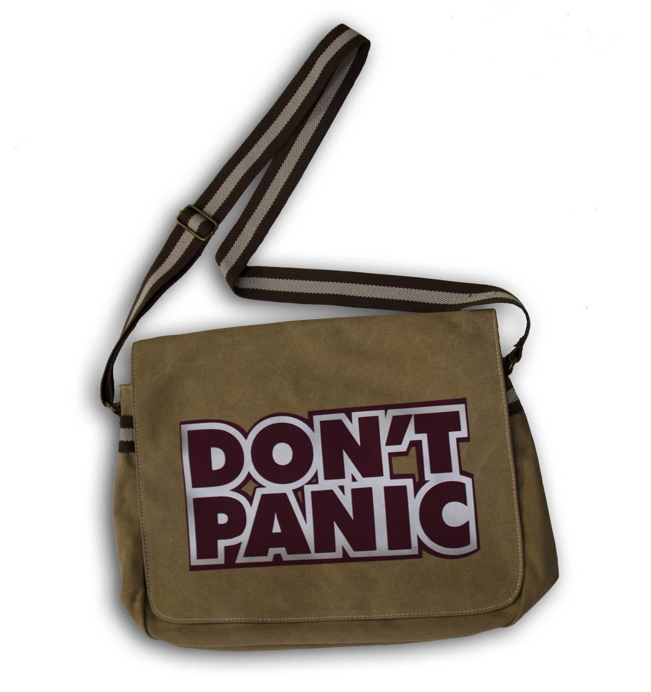 "Don't Panic" 42 Towel - Hitchhiker's Guide To The Galaxy, 100% Cotton, 55x28 Inch, Oeko-Tex Certified