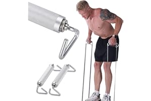 GEKU FIT Resistance Bands Handles, A Pair of Aluminum Fitness Handles for Resistance Band Exercises, Strength Training, and H