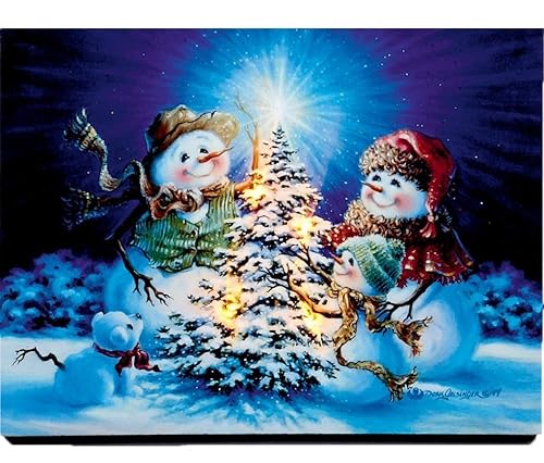 Christmas Canvas with LED Light Amazon.co.uk Kitchen & Home