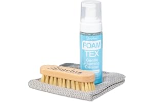 Angelus Foam Shoe Cleaner Kit - Sneaker Cleaning Kit with 5" Premium Hog Hair Brush, 5.7oz Cleaner, Microfiber Towel - Safe on All Materials