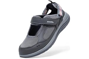 FitVille Diabetic Shoes for Women Extra Wide Diabetic Womens Sandals, Walking Shoes with Adjustable Closures Arch Support, Or