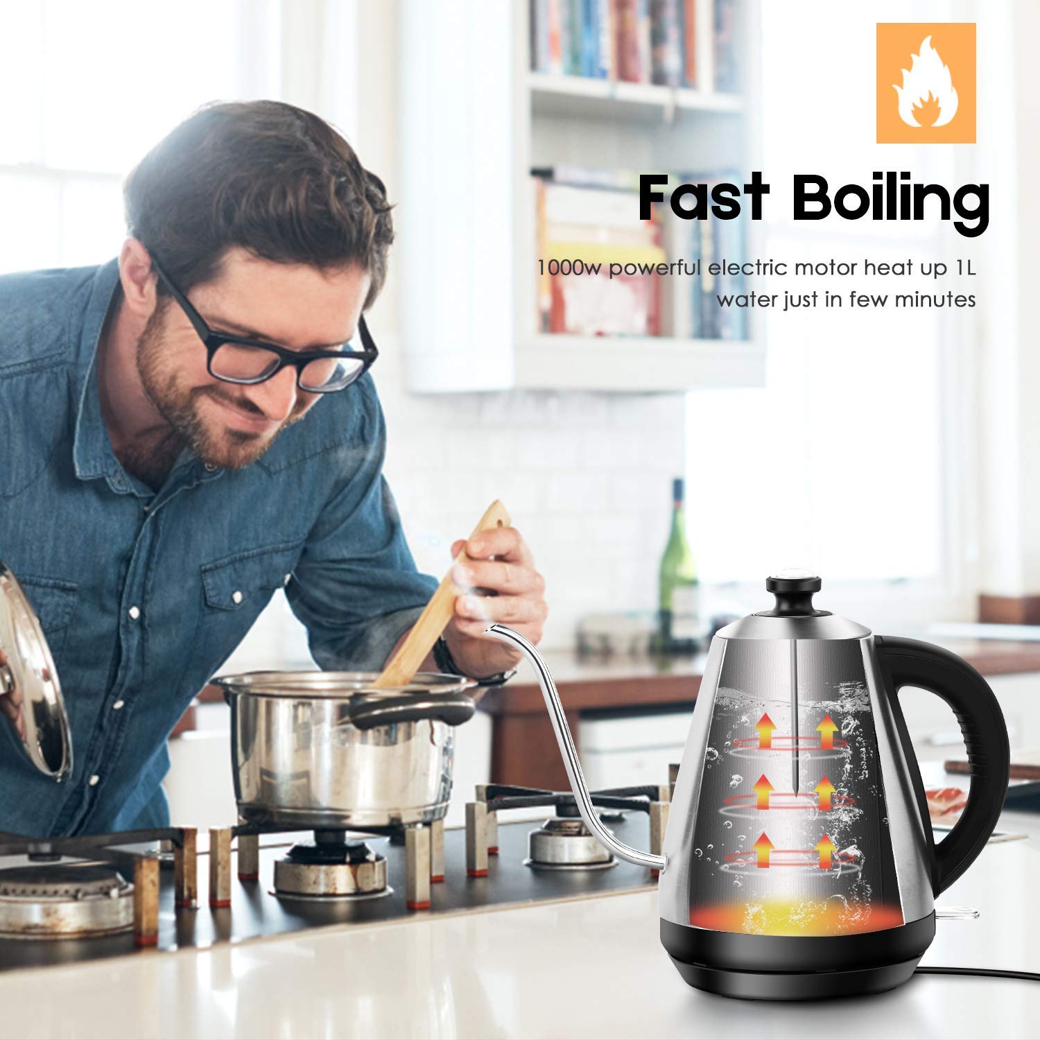 Kettle 1000w Cusimax Electric Kettle Top Cusimax Glass Electric