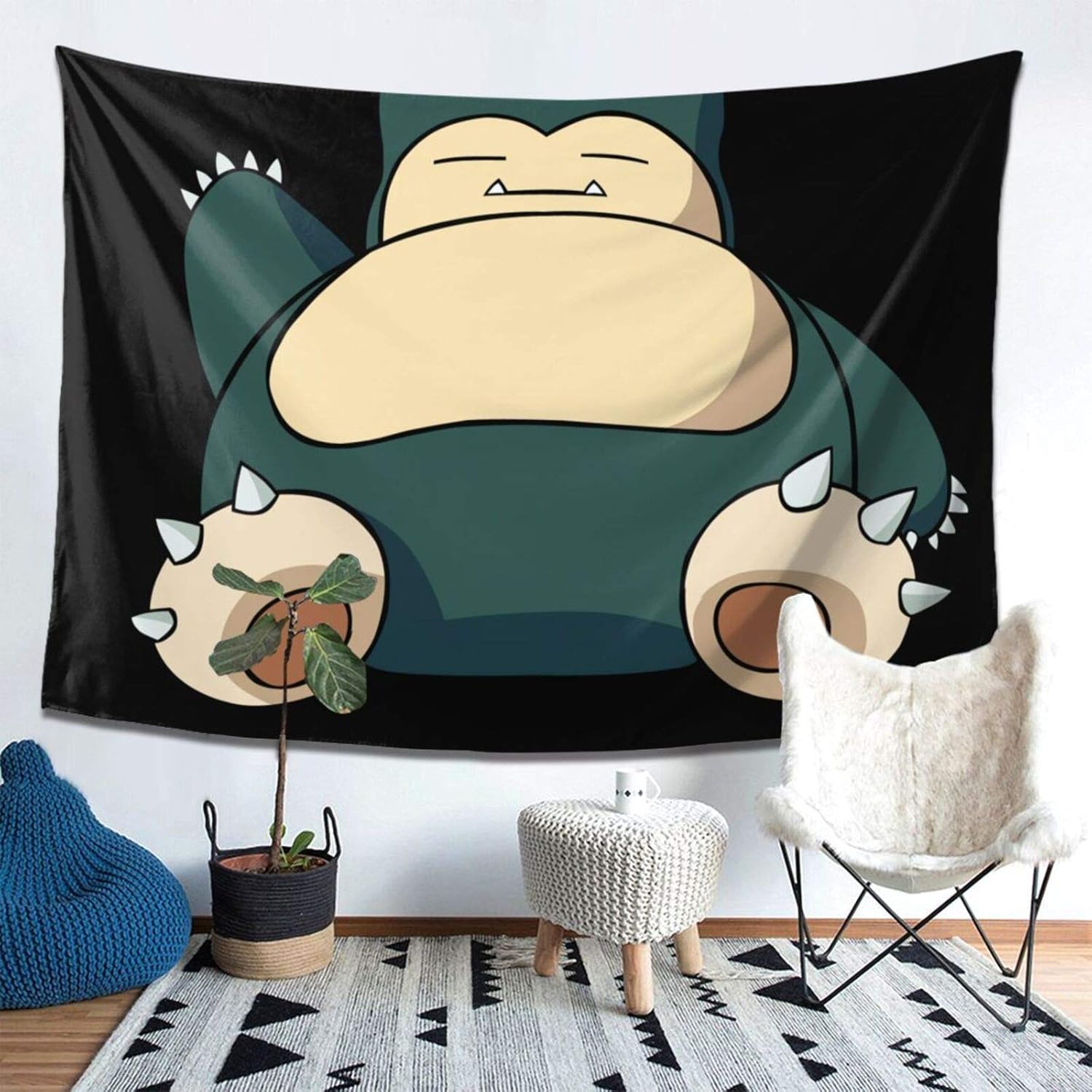 Amazon Co Jp カビゴン ポケモン 2 新品 タペストリー 壁掛け布 インテリア 布ポスター 高級写真のタペストリー 大きいサイズ 背景布 布を掛ける 壁紙 パーソナリティ壁画 布製3cmｘ152cm Generic