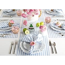 Solino Home Stripe Linen Table Runner 48 inch