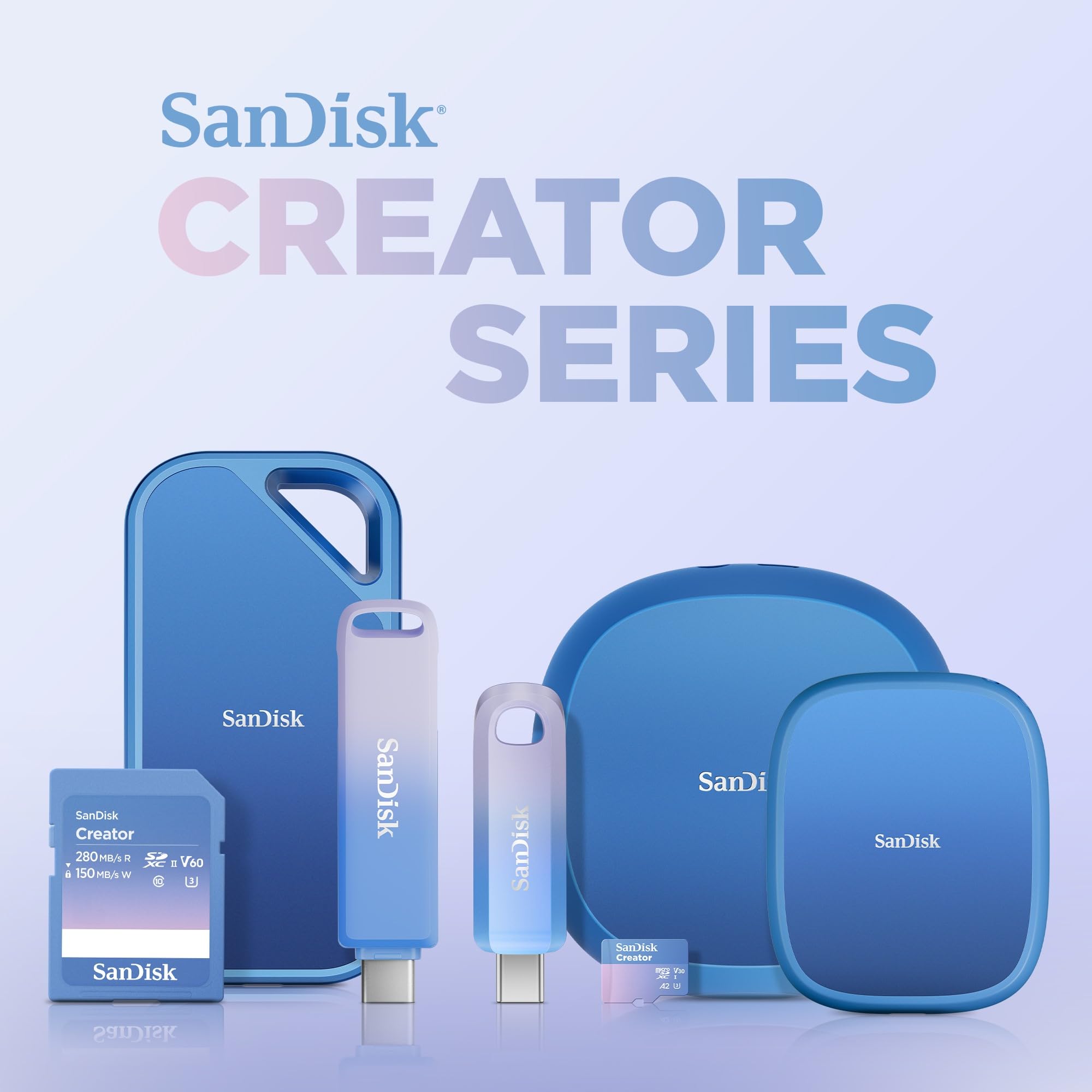 SanDisk 1TB Creator Phone SSD - Up to 1,000 MB/s - Compatible with MagSafe for Your USB-C Smartphone, Works with iPhone 15 Pro/Pro Max or Newer - Shoot with ProRes - SDSSDE62C-1T00-G25
