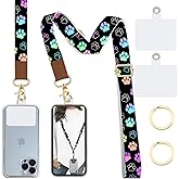 Lfpkixise Phone Lanyard Wrist Strap Crossbody Adjustable, Cell Phone Lanyard for Around The Neck Shoulder Wristlet Strap
