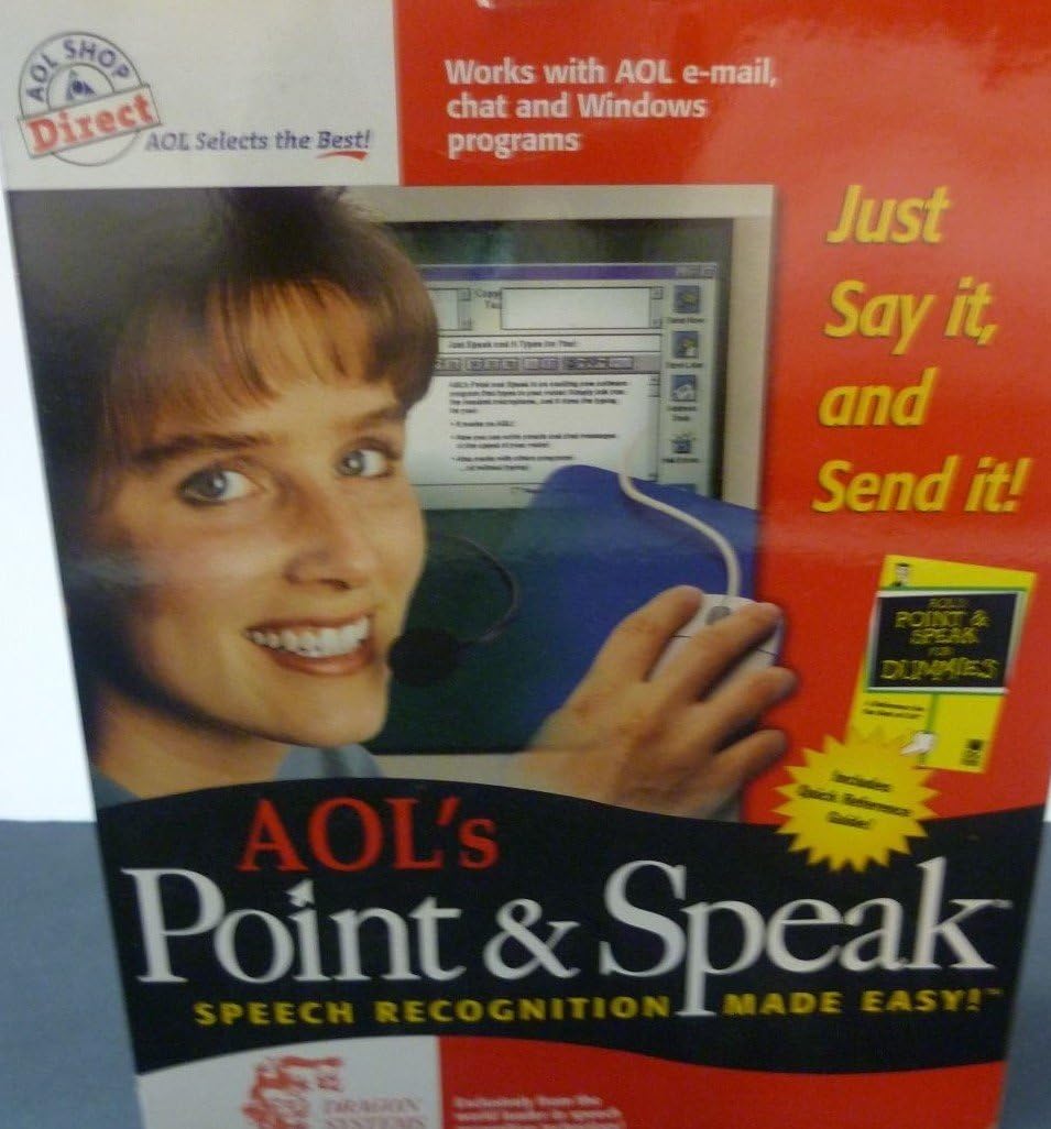 AOL'sw Point & Speak Speech Recognition made easy! Brand New in Box!