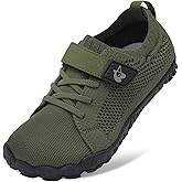 LeIsfIt Kids Girls Boys Shoes Wide Barefoot Shoes Kids Anti-Slip Sneakers Lightweight Hiking Sneakers for Toddler Little Big Kid