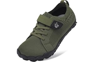 LeIsfIt Kids Girls Boys Shoes Wide Barefoot Shoes Kids Anti-Slip Sneakers Lightweight Hiking Sneakers for Toddler Little Big Kid
