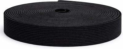 Trimming Shop 32mm Wide Elastic Band 5m Polyester Rubber Waistband Tape