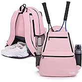 Sucipi Tennis Bag Professional Tennis Backpack for Men and Women Racket Bags Holds 2 Rackets with Ventilated Shoe Compartment