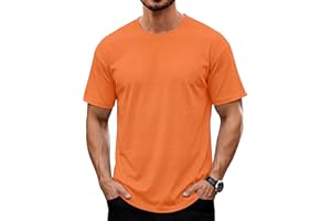 TACVASEN Men's T-Shirts Short Sleeve UPF50+ Mositure Wicking Shirts Lightweight Cooling Curved Hem Tshirt