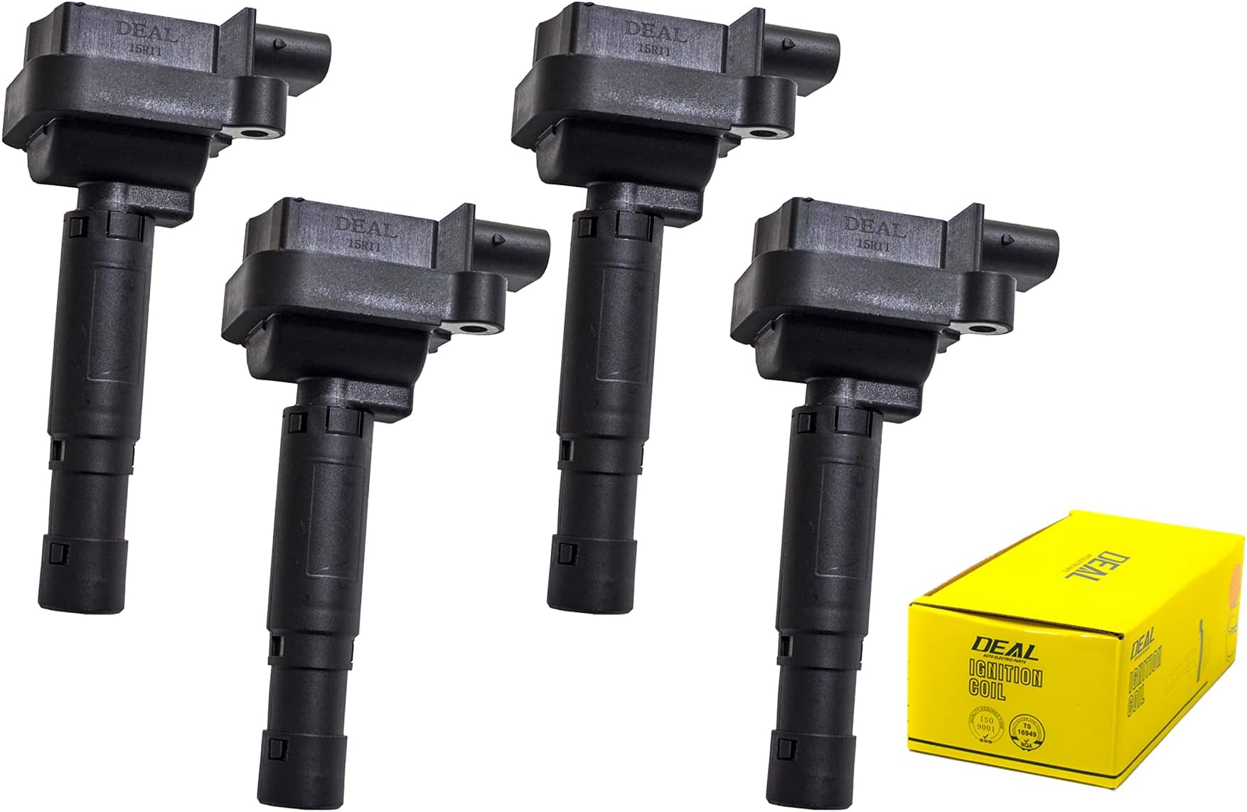 DEAL Pack of 4 New Ignition Coils Compatible With 2003-2005 C230 1.8L L4 Replacement For UF555 IC635 C1690