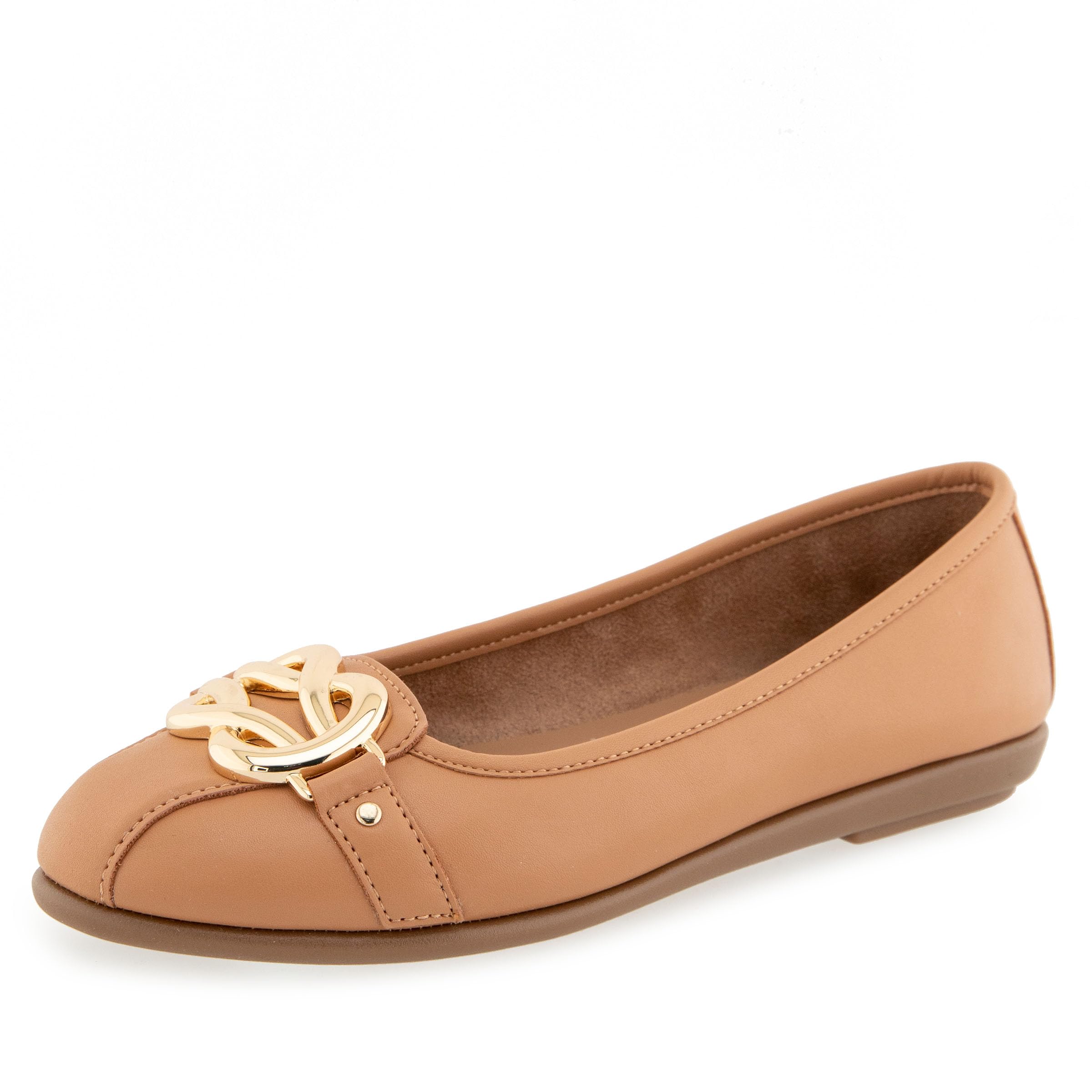 Aerosoles Women’s Big Bet Ballet Flat, Natural, 9W